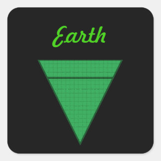 Sticker Carré Terre