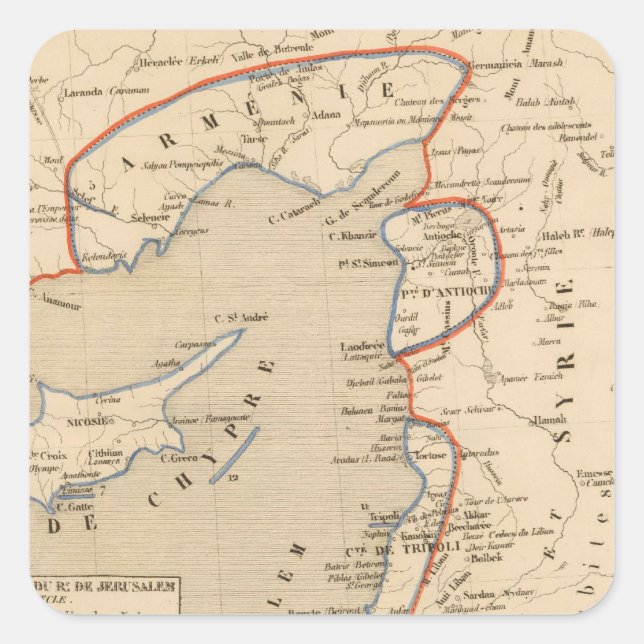 Sticker Carré Terre Sainte depuis la (Devant)