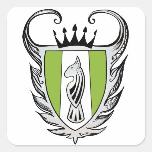 Sticker Carré Terrier royal