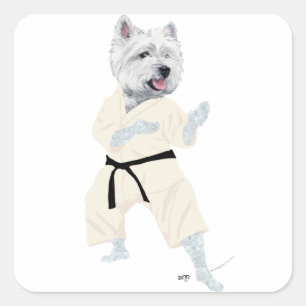 Sticker Carré Tervueren Karate !