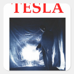 Sticker Carré tesla