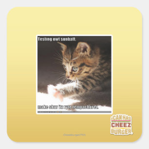 Sticker Carré Test de owt sunbaff