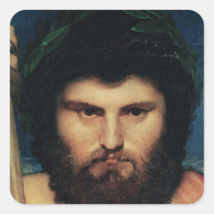 Sticker Carré Tête de Jupiter, étude pour Jupiter et Thetis