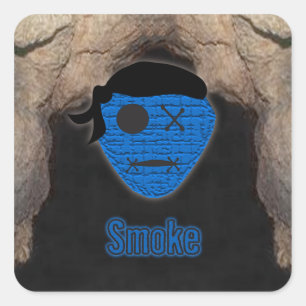 Sticker Carré Têtes vaudou ~ Grotte