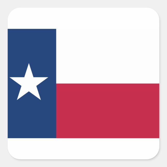 Sticker Carré Texas Flag - Texan Pride (Devant)