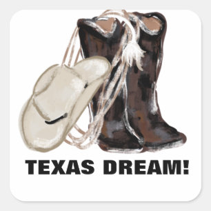 STICKER CARRÉ TEXAS RÊVE !