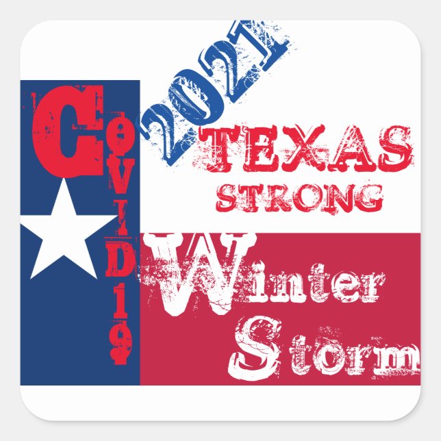 STICKER CARRÉ TEXAS ROCKS (Devant)