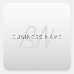 Sticker Carré Texte modifiable pour les affaires, les voeux ou l