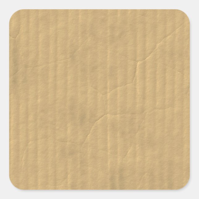 Sticker Carré Texture carton ondulé (Devant)