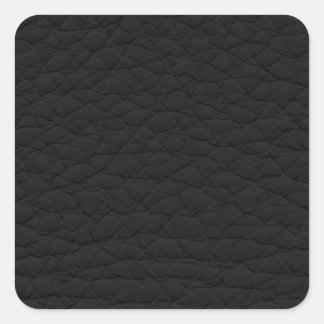 Sticker Carré Texture en cuir noir