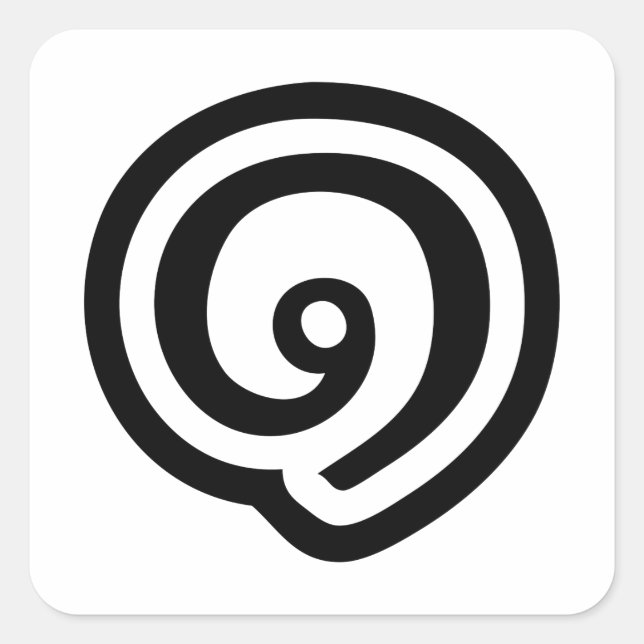 Sticker Carré Thailande Numéro 1 / Un / ๑ (Nueng) Langue thaïe (Devant)