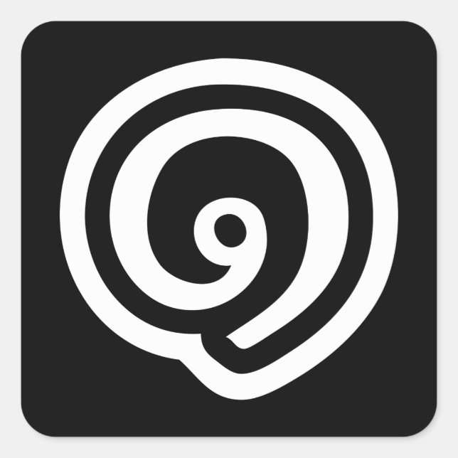 Sticker Carré Thailande Numéro 1 / Un / ๑ (Nueng) Langue thaïe (Devant)