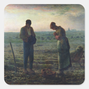 Sticker Carré The Angelus, 1857-59