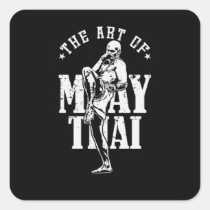 Sticker Carré The Art of Muay Thai