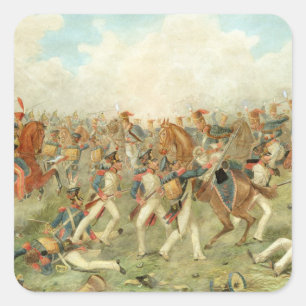 Sticker Carré The Battle of Vitoria, June 21st 1813 (w/c on pape