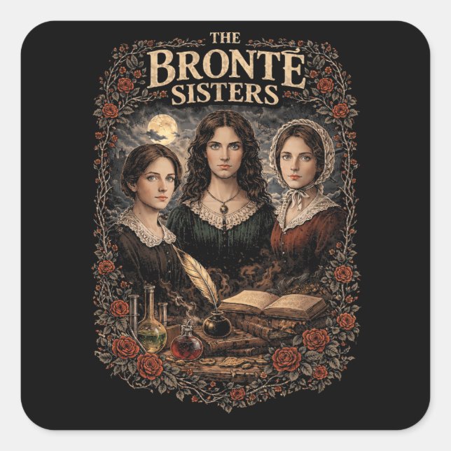 Sticker Carré The Brontë Sisters (Devant)