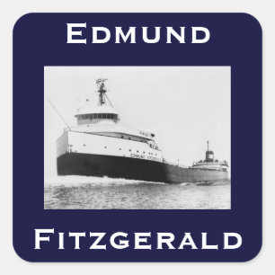 Sticker Carré The Edmund Fitzgerald