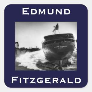 Sticker Carré The Edmund Fitzgerald
