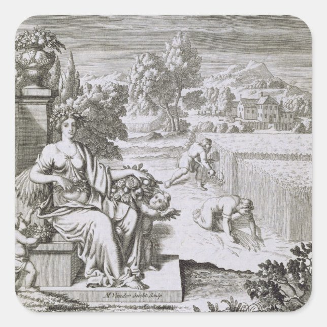 Sticker Carré The Eye of God Watches the Harvest, (Devant)