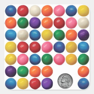 Sticker Carré The Gumball Machine