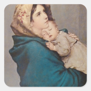 Sticker Carré The Madonna Of The Streets By Roberto Ferruzzi