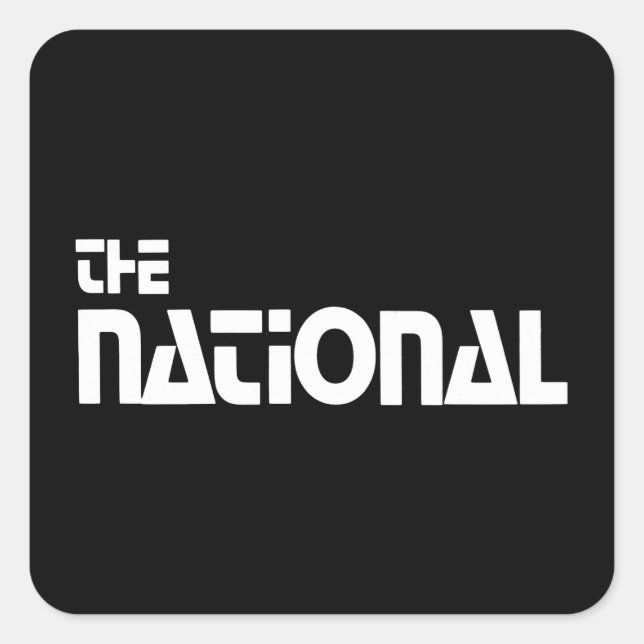 Sticker Carré  The National - Habillage promotionnel (1980) (Devant)