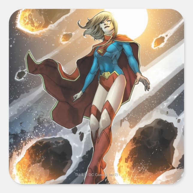 Sticker Carré The New 52 - Supergirl #1 (Devant)