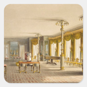 Sticker Carré The North Drawing Room ou Music Room Gallery from