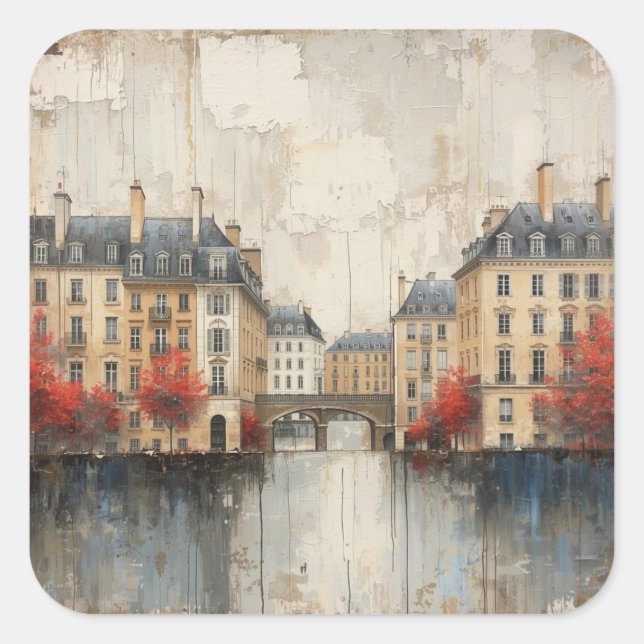 Sticker Carré The Quarters Design 01  (Devant)