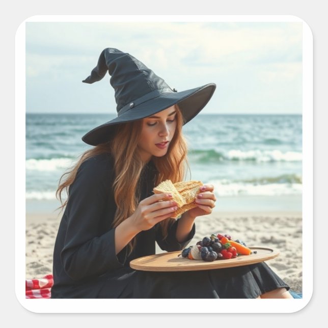 Sticker Carré The "sandWITCH" (Devant)