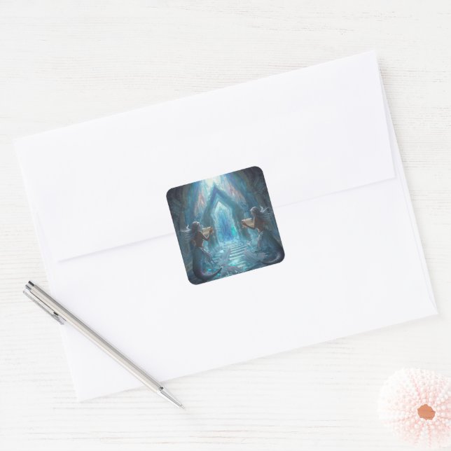 Sticker Carré The Scroll Keepers of the Deep” (Enveloppe)