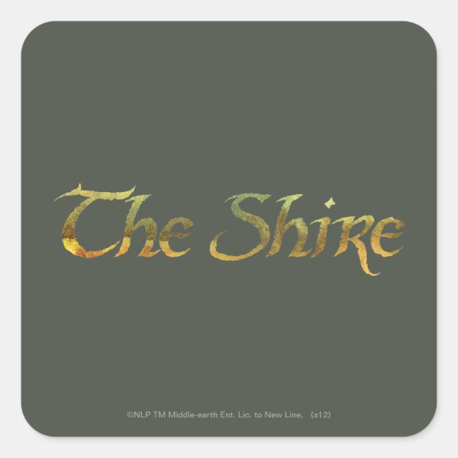 Sticker Carré THE SHIRE™ Textured (Devant)