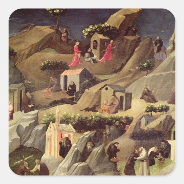 Sticker Carré The Thebaid, c.1410 (Devant)