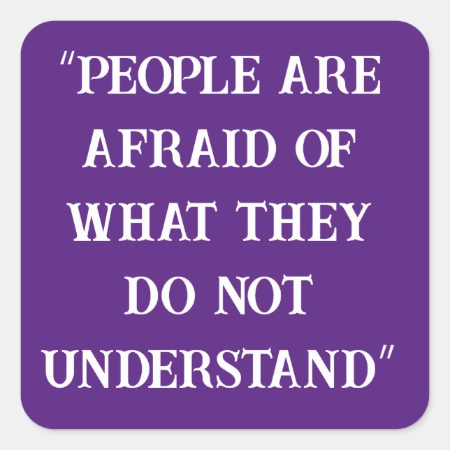 Sticker Carré Théoriste du complot (Devant)