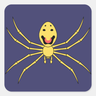 Sticker Carré Theridion grallator AKA Happy Face Spider