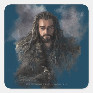 Sticker Carré THORIN OAKENSHIELD™ Illustration