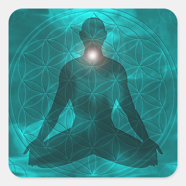 Sticker Carré Throat Chakra Vishuddha (Devant)