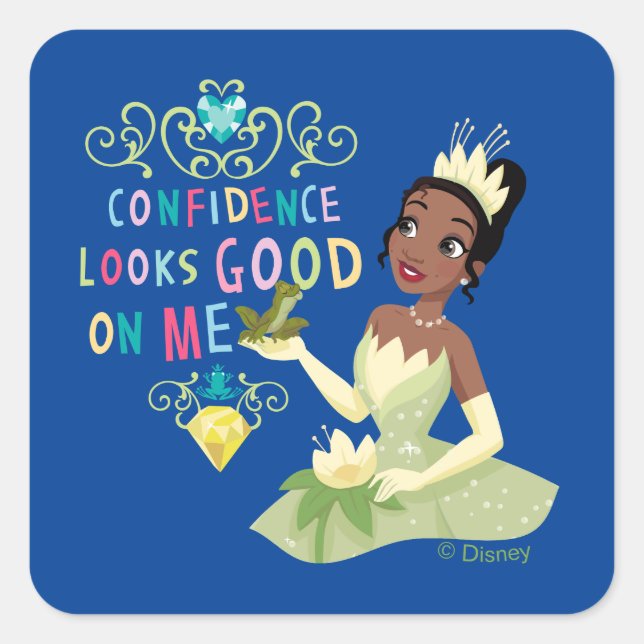 Sticker Carré Tiana | La confiance me semble bonne (Devant)