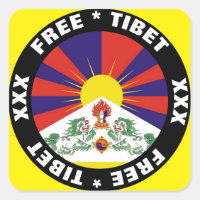 Tibet libre et drapeau
