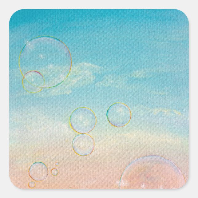 Sticker Carré Ticker Ton Nez (Devant)