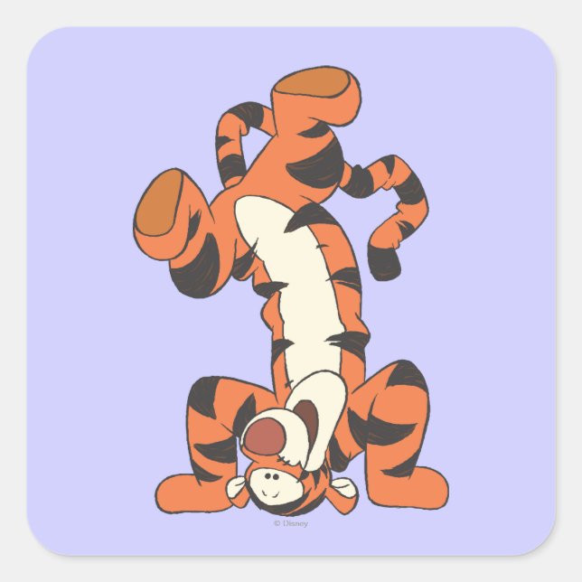 Sticker Carré Tigre 4 (Devant)