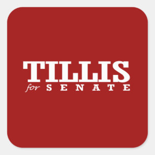 STICKER CARRÉ TILLIS POUR LE SÉNAT 2014