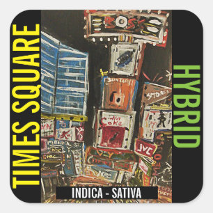 STICKER CARRÉ TIMES CARRÉ HYBRID