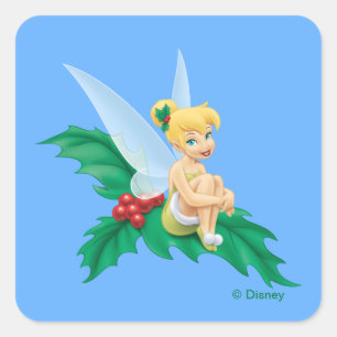 Sticker Carré Tinkerbell Christmas Holly