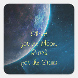 Sticker Carré Tir pour la lune