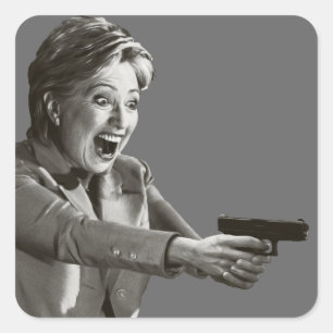 Sticker Carré Tireur Hillary