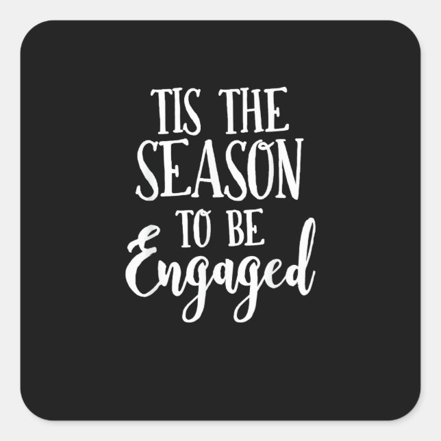 Sticker Carré Tis Season To Celebration Lightweight  (Devant)