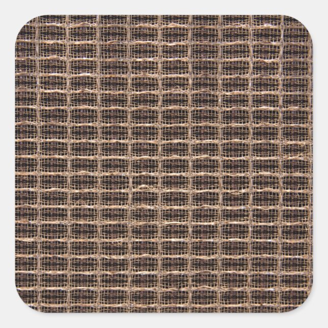 Sticker Carré Tissu grill vintage (Devant)