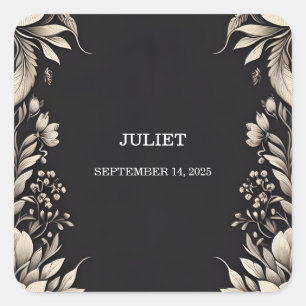 Sticker Carré Tissu Velours Dentelle Lin Papier Enterrement de V