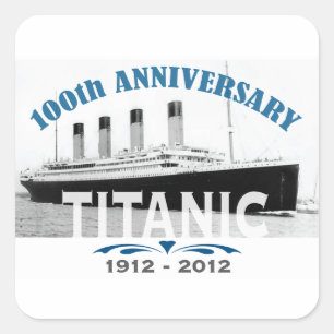 Sticker Carré Titanic Sinking 100 ans Anniversaire